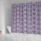 Indian Batik Style Pattern Shower Curtain Fulfilled In US