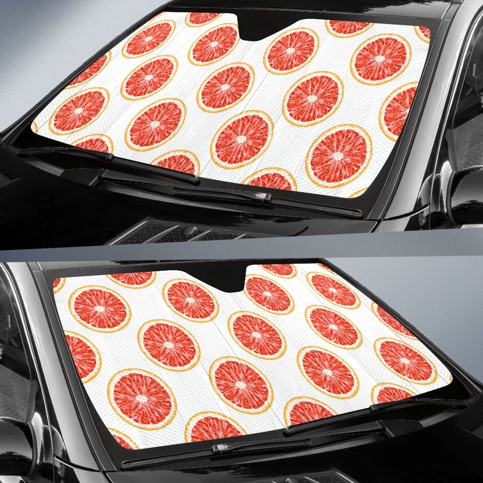 Grapefruit Pattern Car Sun Shade