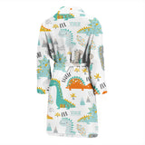 Cute Funny Kids Dinosaurs Pattern Men'S Bathrobe