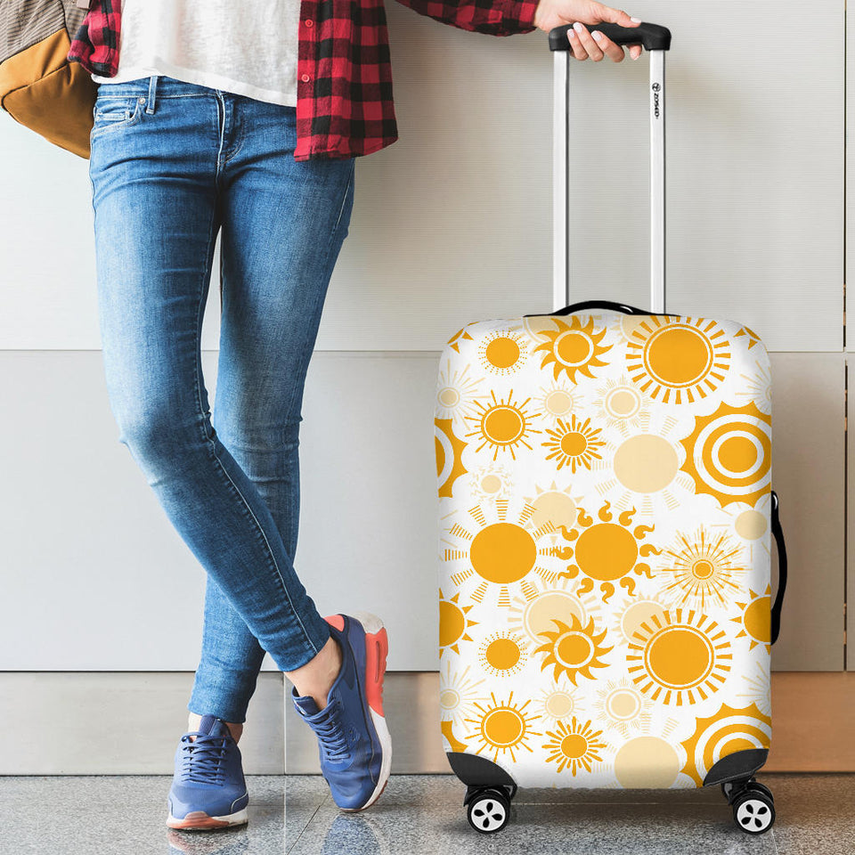 Sun Design Pattern Cabin Suitcases Luggages