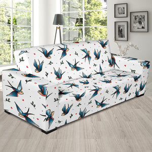 Swallow Pattern Print Design 04  Sofa Slipcover