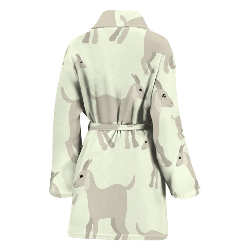 Little Young Goat Pattern Women'S Bathrobe