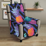 Pineapples pattern zigzag background Chair Cover Protector