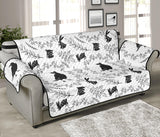 Crows floral wreath rabbit pattern Sofa Cover Protector