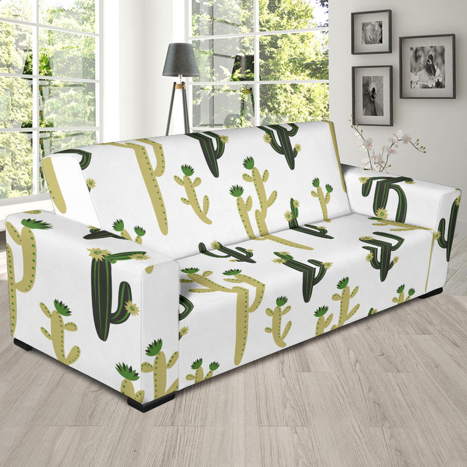 Cute Cactus Pattern Sofa Slipcover
