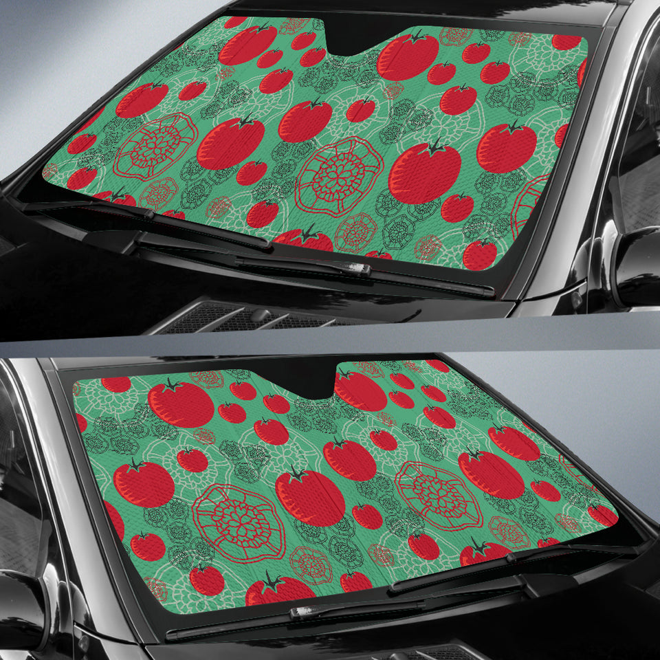 Tomato Design Pattern Car Sun Shade