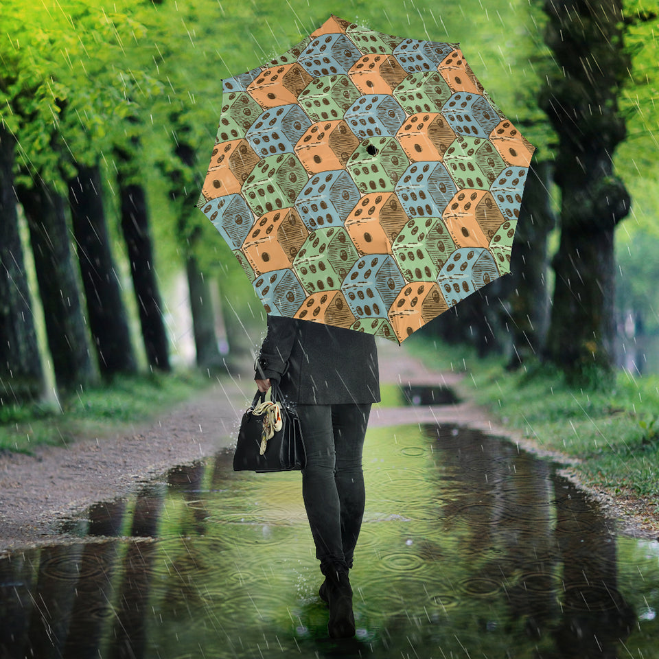 Dice Pattern Print Design 05 Umbrella