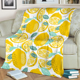 Lemon Design Pattern Premium Blanket