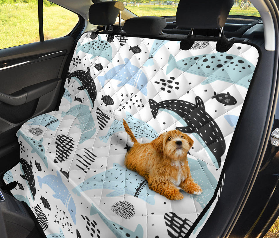 Cute Dolphins Childish Style Pattern Dog Car Seat Covers