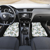 Peacock Feather Pattern Front And Back Car Mats