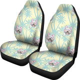 French Bulldog Hawaii Blackground Universal Fit Car Seat Covers