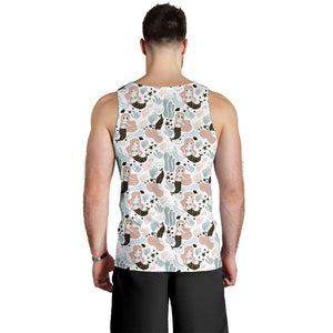 cute mermaid pattern Men Tank Top