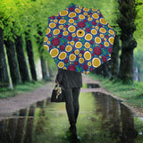 Passion Fruit Blue Background Umbrella