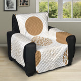 Gold Texture mushroom pattern Recliner Cover Protector