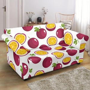 Passion Fruit Design Pattern Loveseat Couch Slipcover