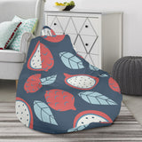 Dragon Fruits Dark Blue Background Bean Bag Cover