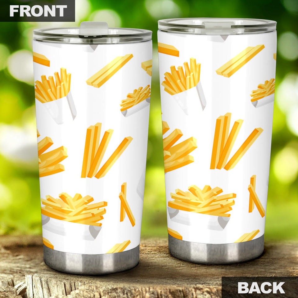 French Fries White Paper Box Pattern Tumbler