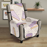 Cakes pies tarts muffins and eclairs purple blueberry topping pattern Chair Cover Protector
