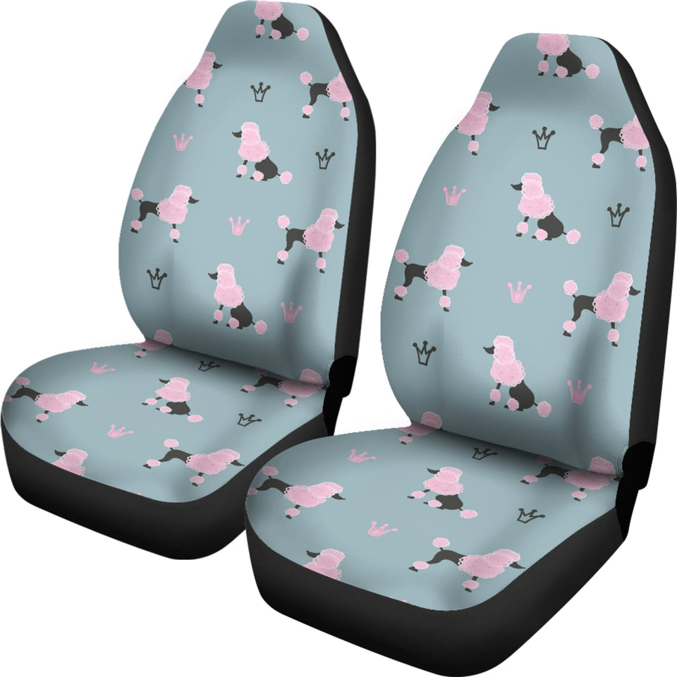 Poodle Dog Pattern  Universal Fit Car Seat Covers