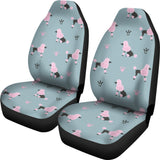 Poodle Dog Pattern  Universal Fit Car Seat Covers