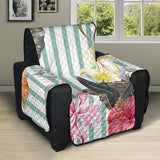 Colorful orchid flower pattern Recliner Cover Protector
