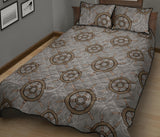 nautical wood steering wheel pattern Quilt Bed Set