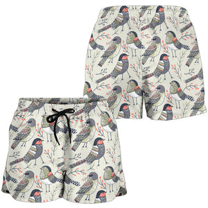 Pigeon Pattern Print Design 04 Women Shorts