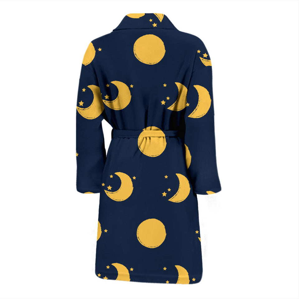 Moon Star Pattern Men'S Bathrobe