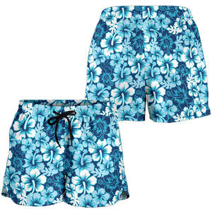 Hibiscus Pattern Print Design 03 Women Shorts