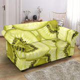 Sliced Kiwi Pattern Loveseat Couch Slipcover