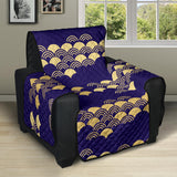 Beautiful japanese fan pattern Recliner Cover Protector