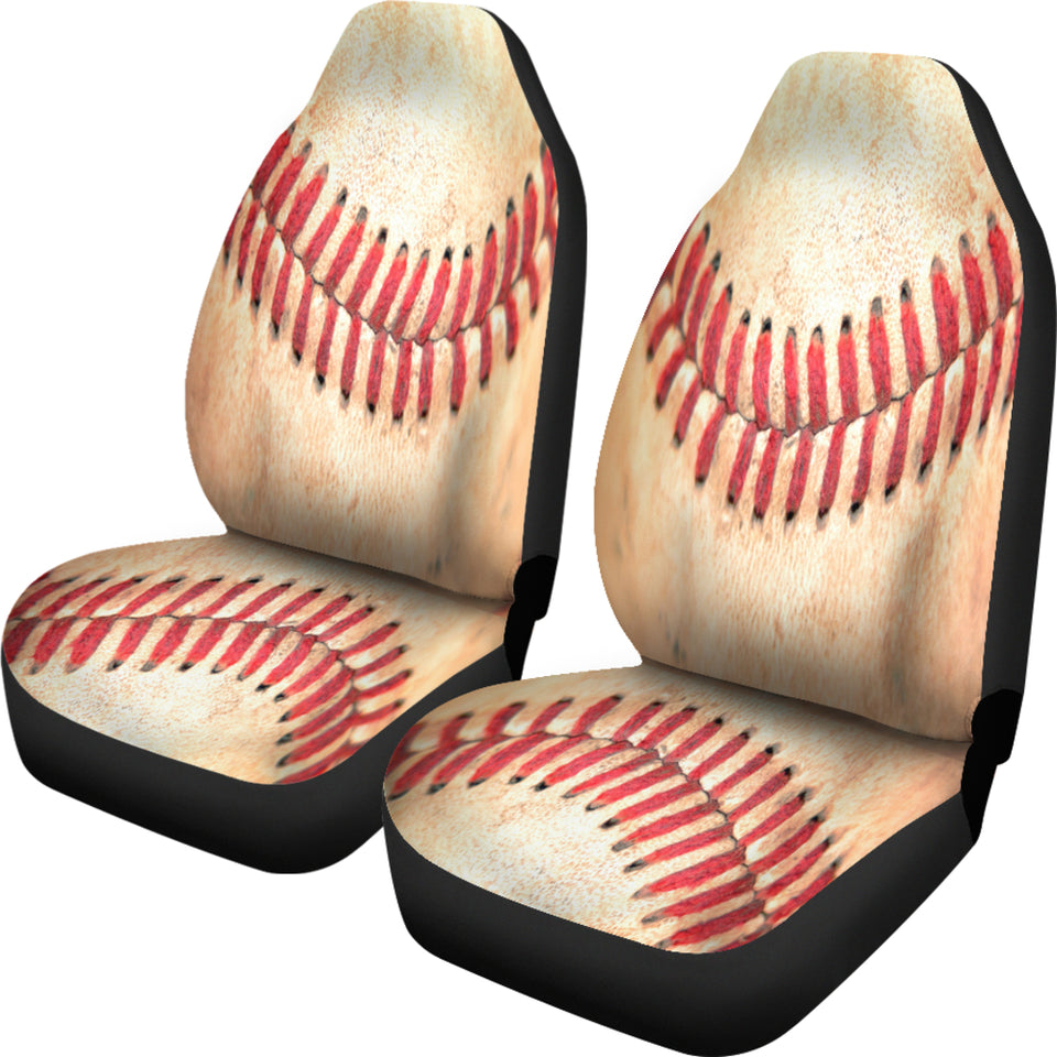 Baseball Stitches Car Seat Covers