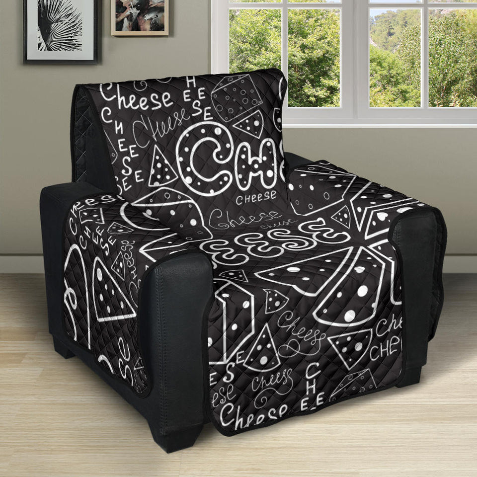Handwritten cheese pattern Recliner Cover Protector
