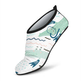 Crocodile Diver Pattern Aqua Shoes