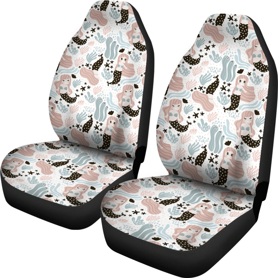Cute Mermaid Pattern Universal Fit Car Seat Covers