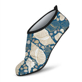 Shell Polynesian Tribal Design Pattern Aqua Shoes