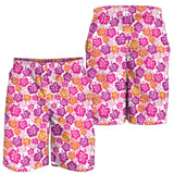 Hibiscus Pattern Print Design 01 Men Shorts