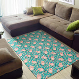 Pig Pattern Print Design 01 Area Rug
