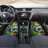 Dinosaurs Print Pattern Front And Back Car Mats