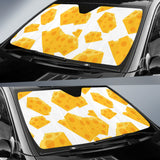 Cheese Slice Pattern Car Sun Shade