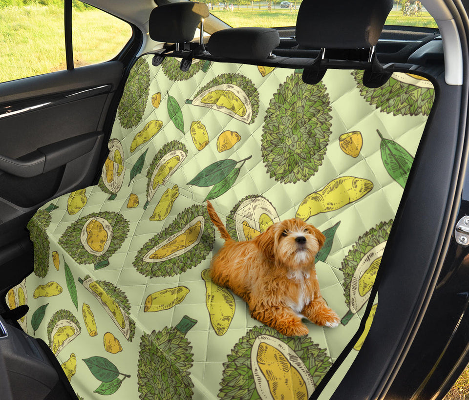 Durian Leaves Pattern Background Dog Car Seat Covers
