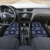 Nautical Steering Wheel Design Pattern Front Car Mats