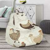 Cute Rooster Chicken Cock Bean Bag Cover