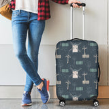 Windmill Tree Pattern Cabin Suitcases Luggages