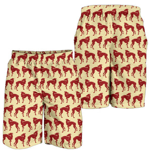 Greyhound Pattern Print Design 04 Men Shorts