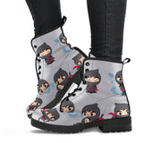 Cute Ninja Pattern Leather Boots