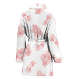 Pink Sakura Cherry Blossom Pattern Women'S Bathrobe