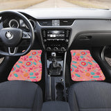Colorful Candy Pattern Front And Back Car Mats