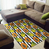 Papaya Design Pattern Area Rug