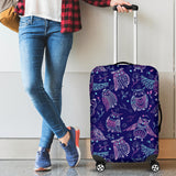 Cute Owls Pattern Boho Style Ornament Luggage Covers